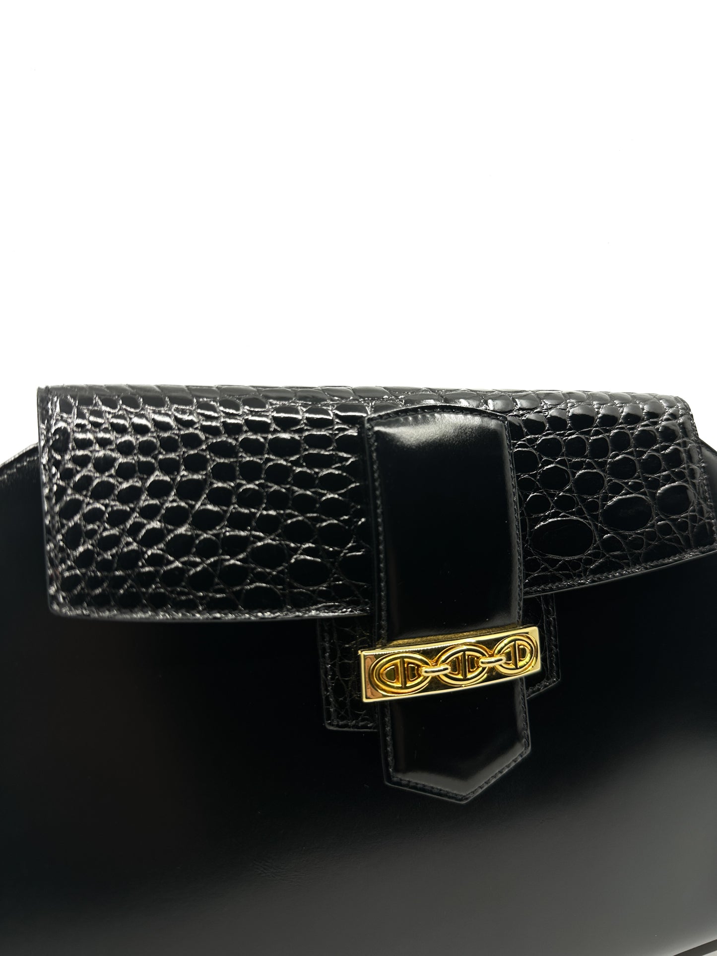 Vintage Gucci Crocodile Emboss Clutch