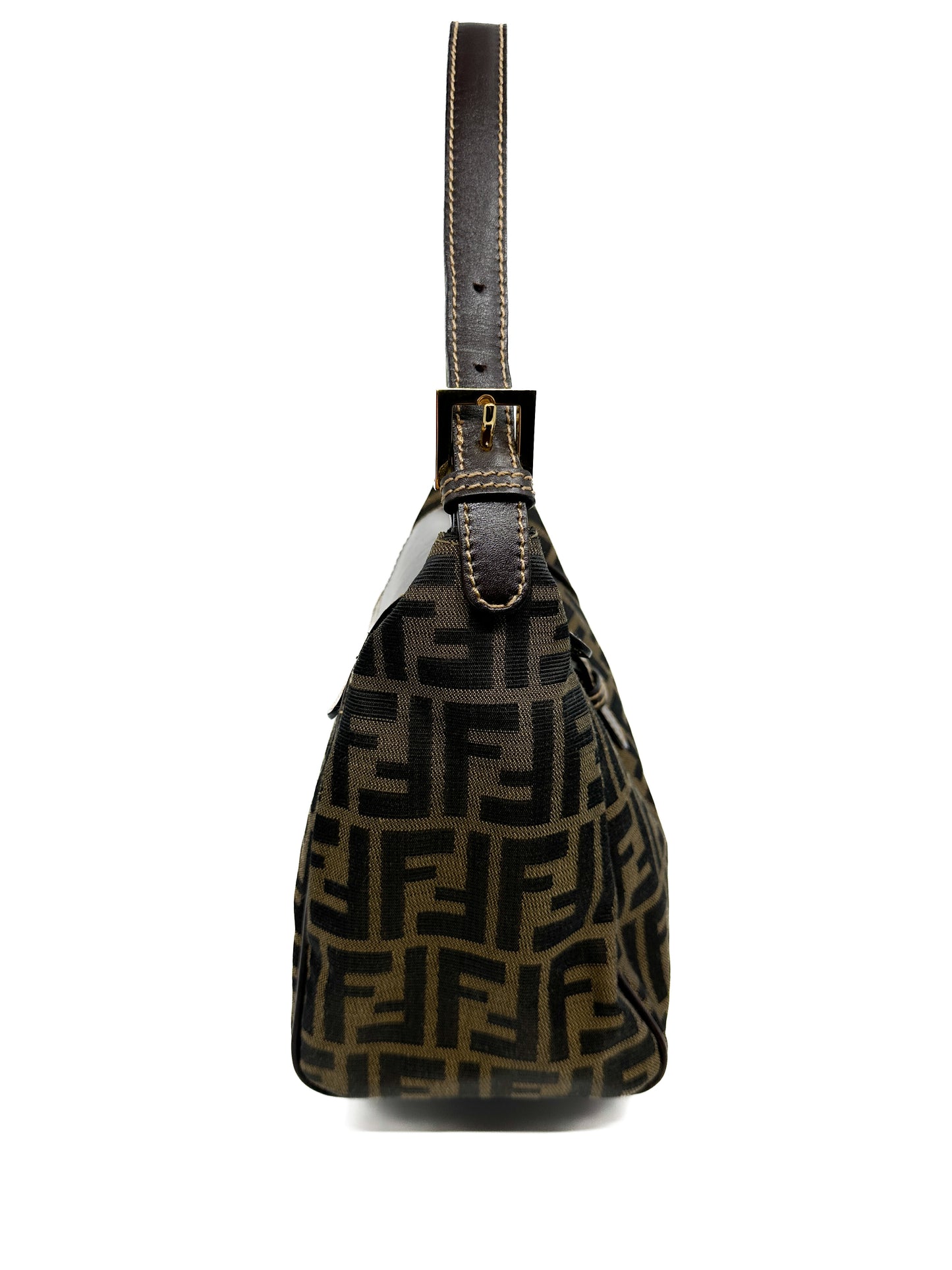 Rare Vintage Fendi Zucca Mini Hobo Shoulder Bag