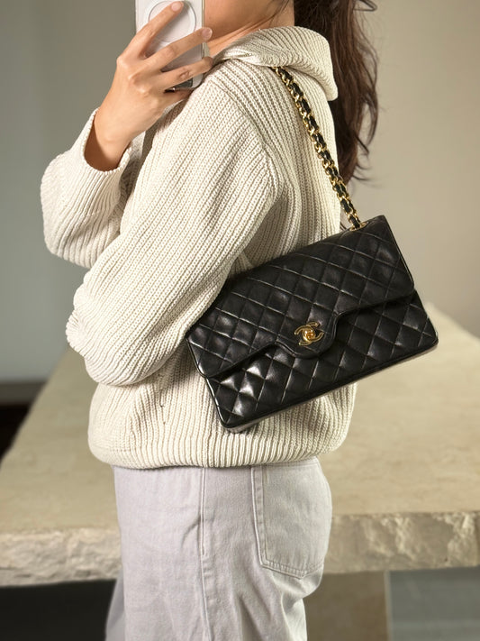 Rare Vintage Chanel CF Medium 24K Gold Hardware
