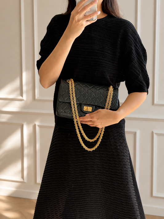 Chanel Reissue 226 Aged Calfskin Gold Hardware