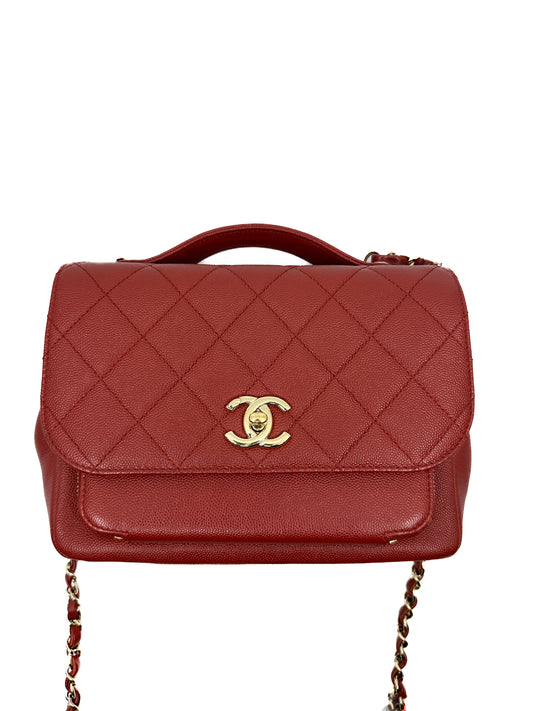 Chanel Business Affinity in Burgundy Caviar Leather