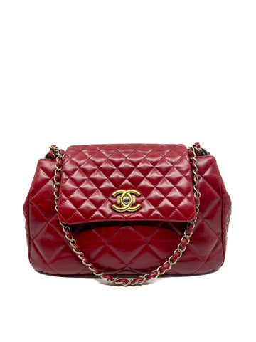 Rare Chanel Flap Bag in Red Calfskin