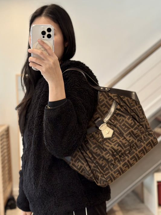 Vintage Fendi Zucca Chef Tote