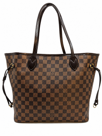 LV Neverful Damier MM Red Lining