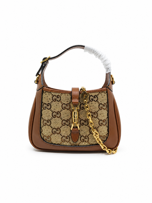 Brand New Full Box Gucci Mini Jackie 1961 Crystal Handbag I039