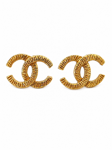 Chanel Vintage Clip-on Coco Mark Earrings