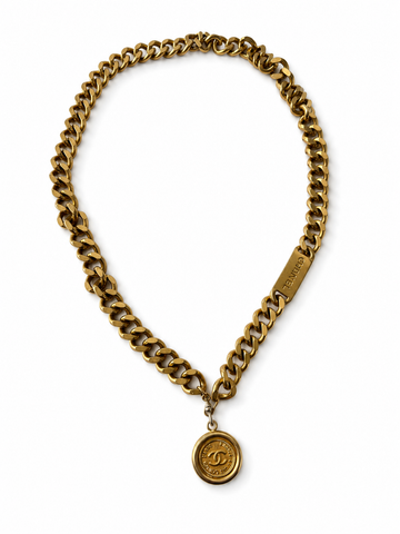 Vintage Chanel Coco Mark in Gold 85cm