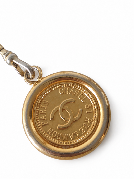 Vintage Chanel Coco Mark in Gold 85cm