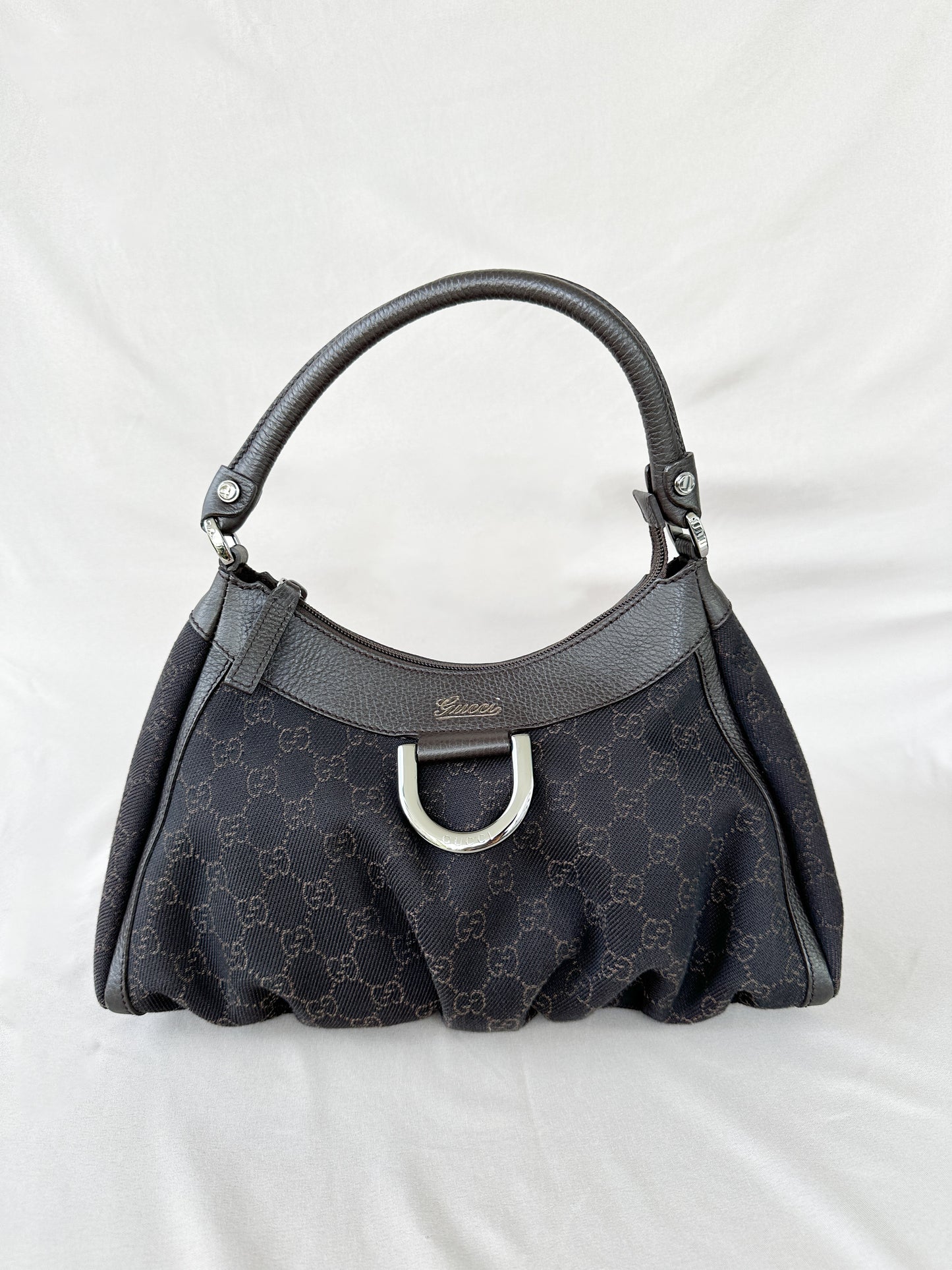 Gucci Abbey D-ring Shoulder Bag in Brown