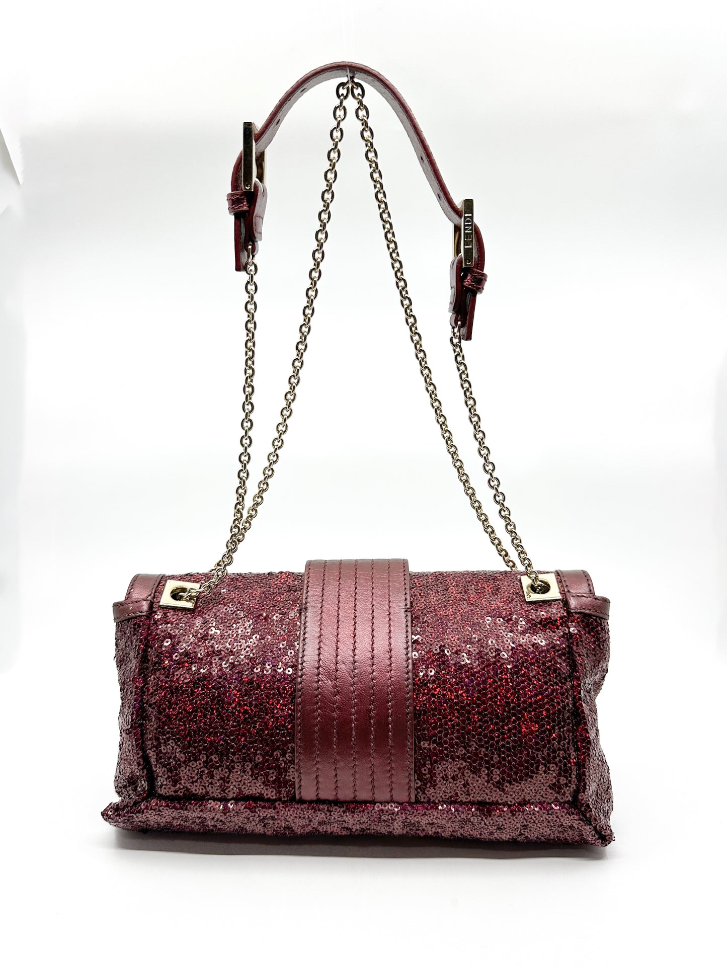 Rare Fendi Baguette in Red Sequin