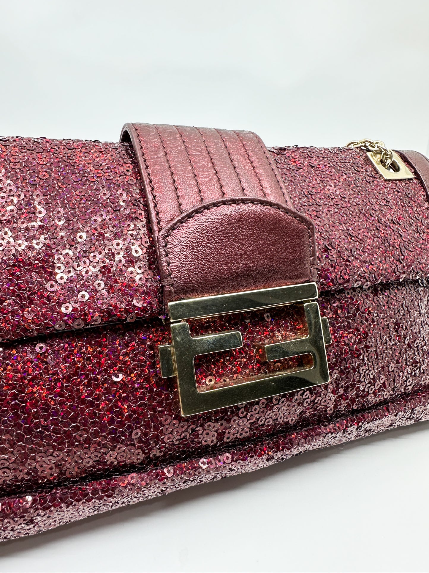 Rare Fendi Baguette in Red Sequin