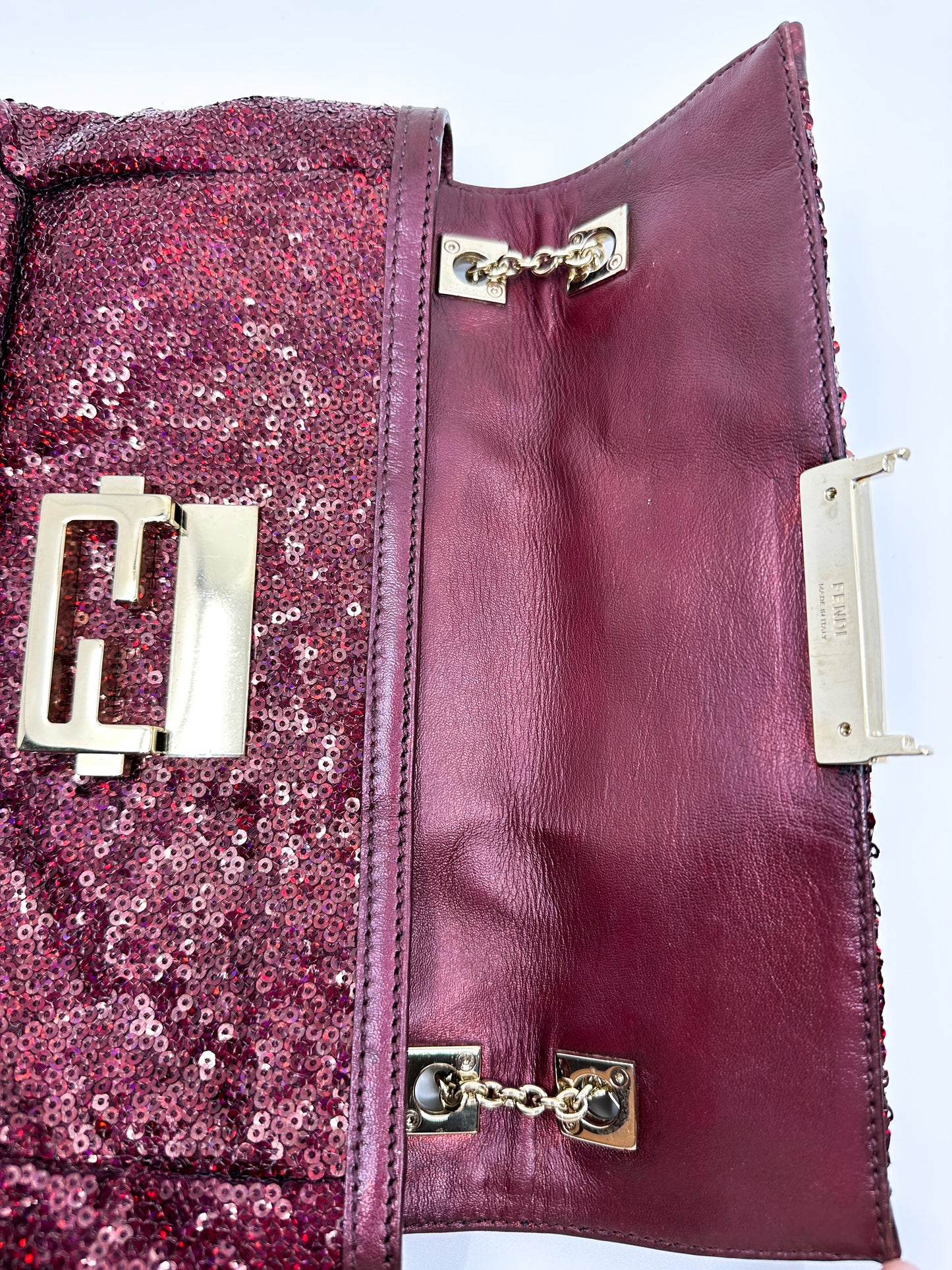 Rare Fendi Baguette in Red Sequin