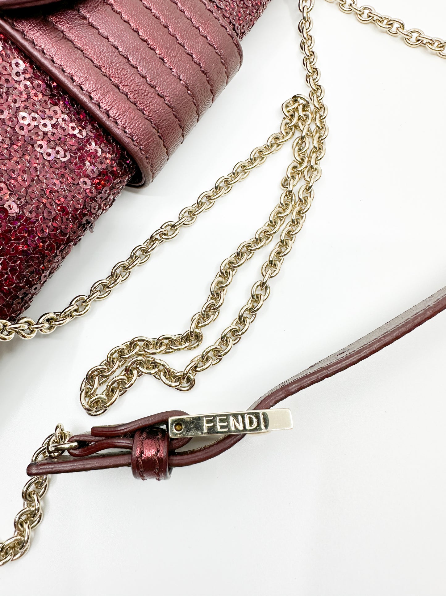 Rare Fendi Baguette in Red Sequin