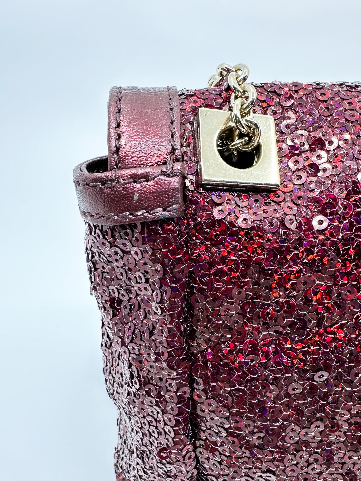 Rare Fendi Baguette in Red Sequin