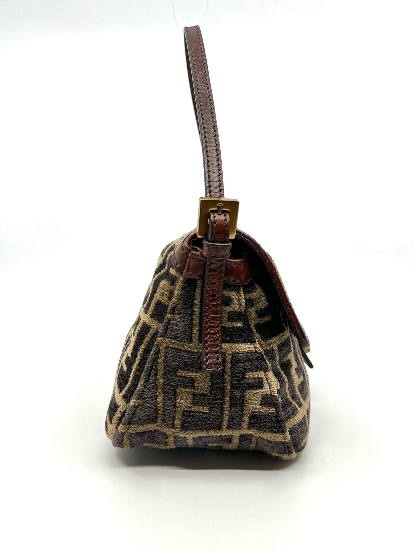 Fendi Mini Velvet in Brown Zucca