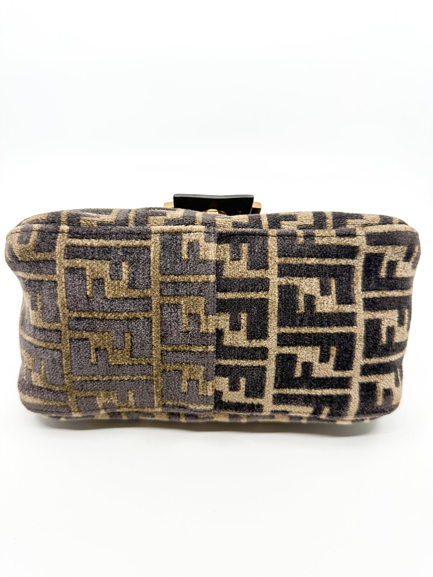 Fendi Mini Velvet in Brown Zucca