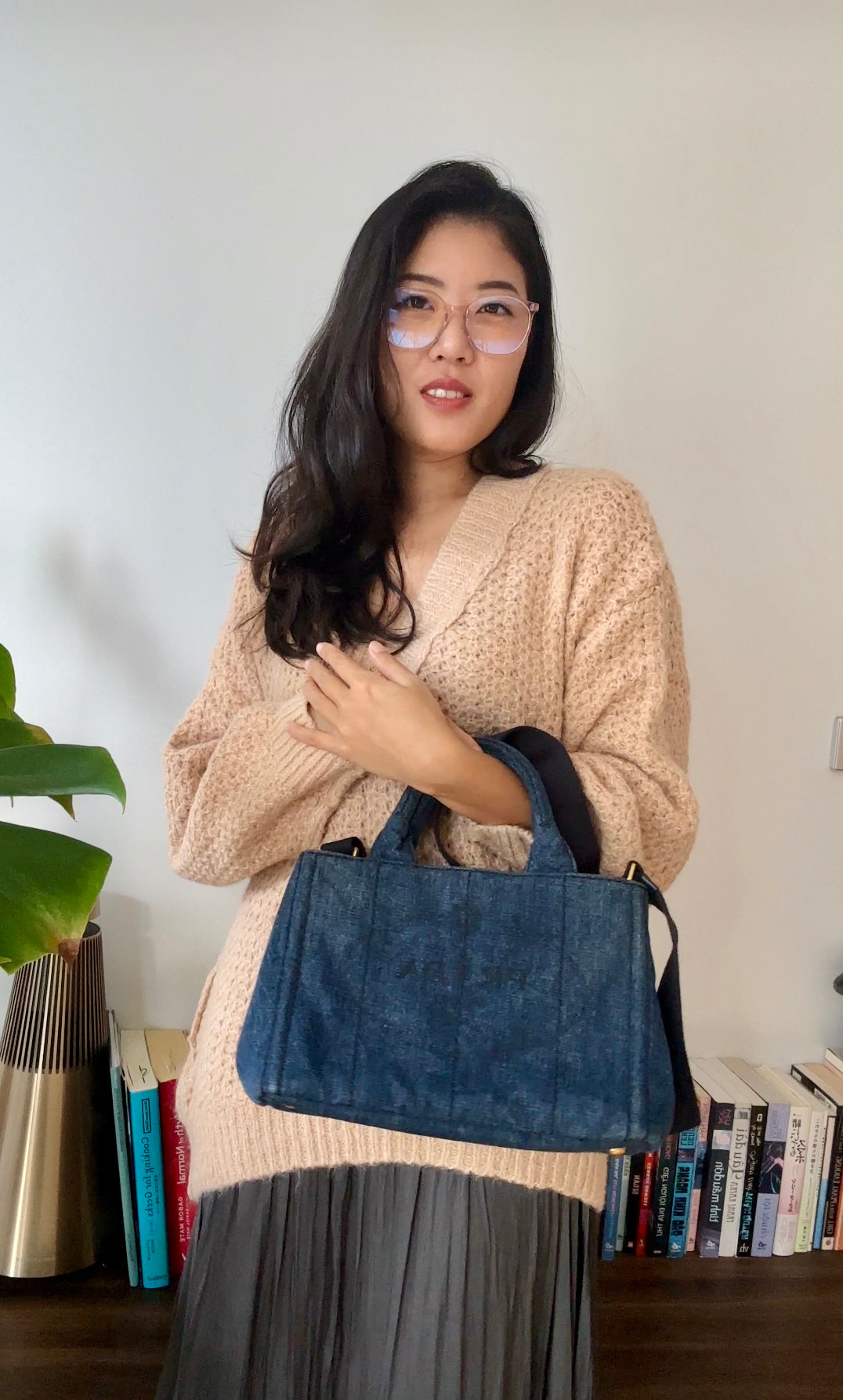 Prada Small Canapa in Denim