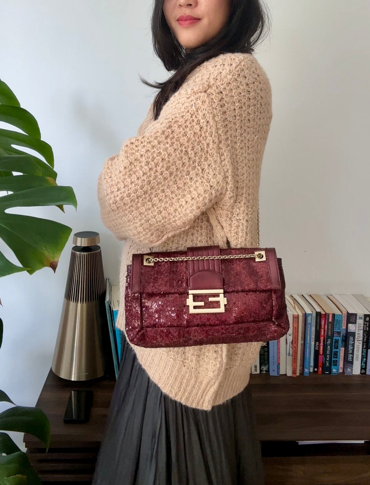 Rare Fendi Baguette in Red Sequin