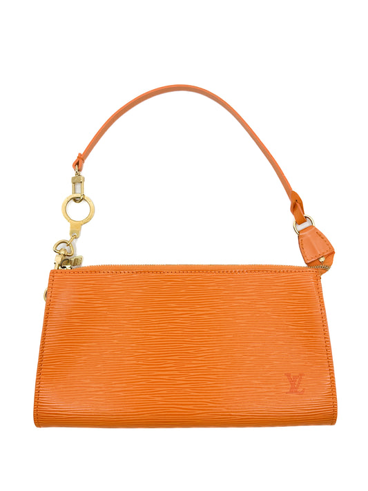 Louis Vuitton Pochette Accessories in Orange Epi