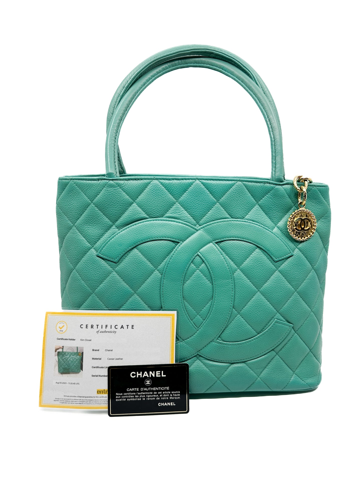 Chanel Medallion Tote in Green