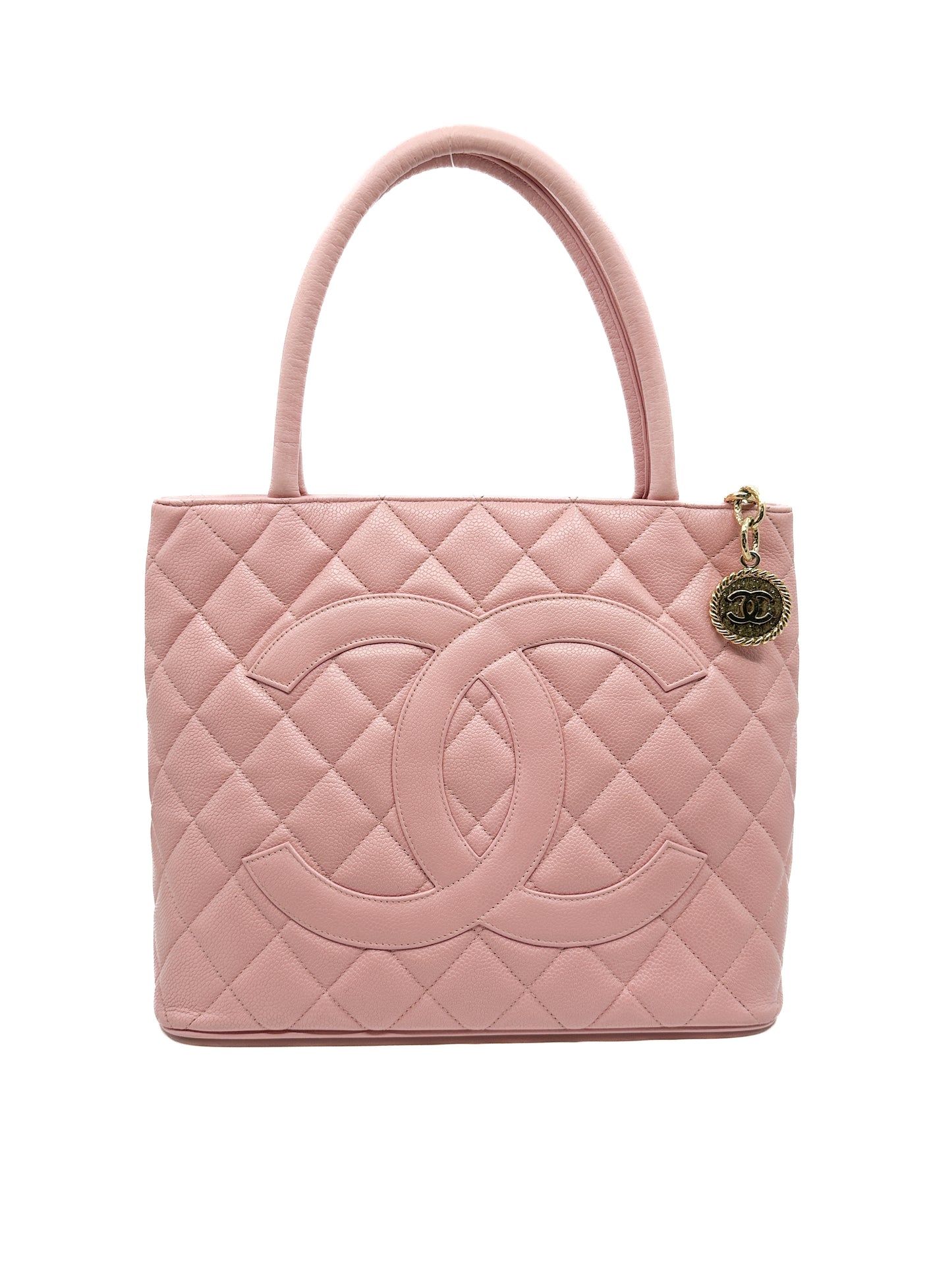 Chanel Medallion Tote in Sakura Pink (Rare Color)