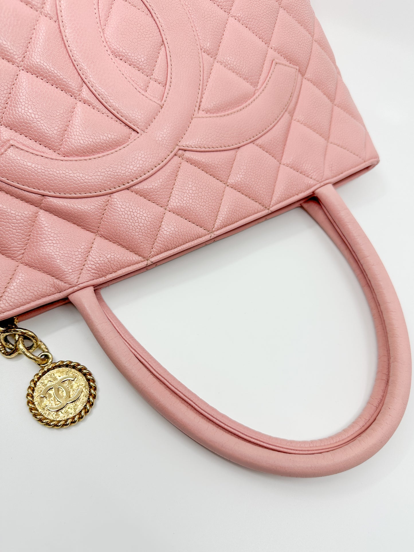 Chanel Medallion Tote in Sakura Pink (Rare Color)