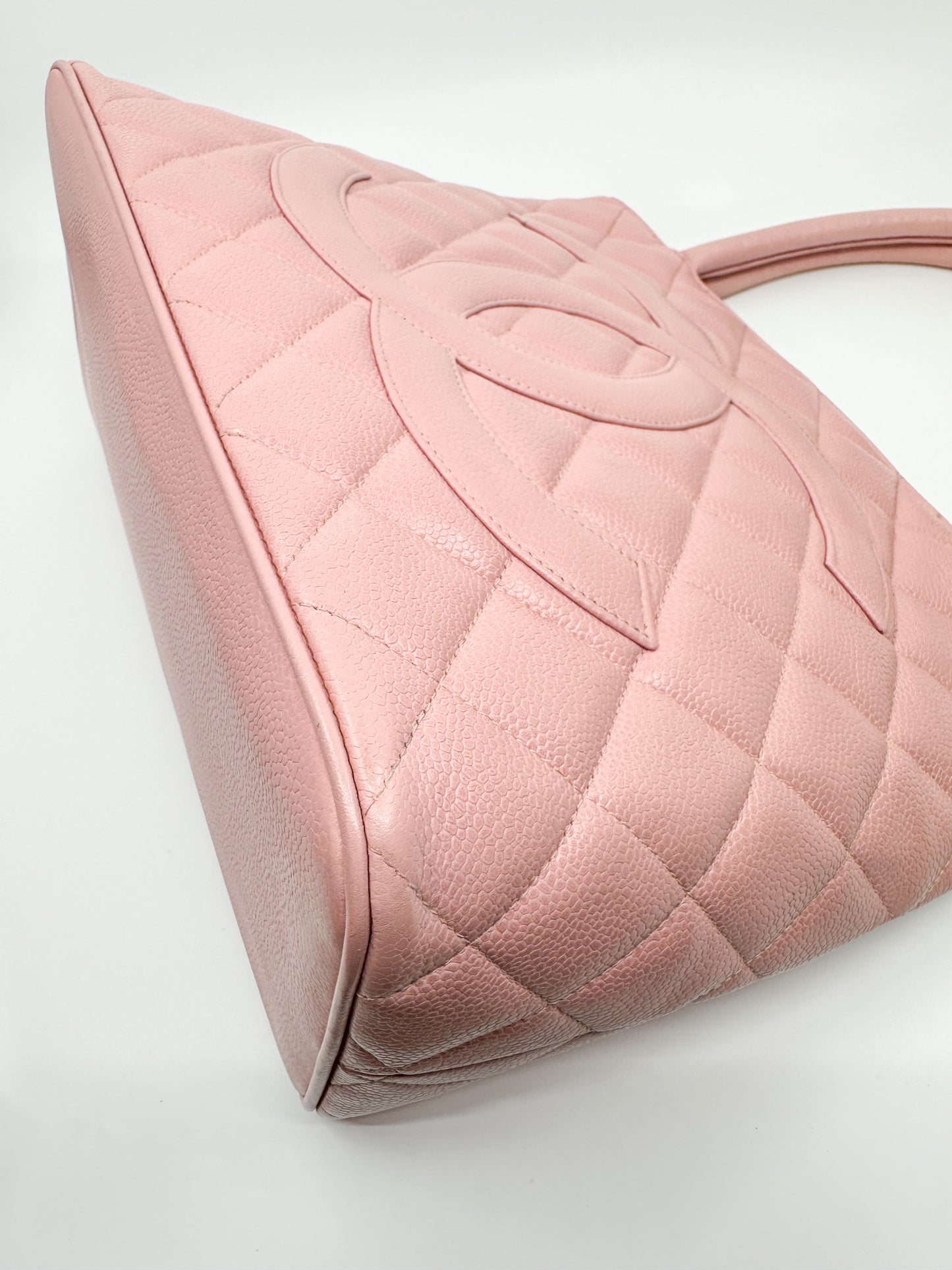 Chanel Medallion Tote in Sakura Pink (Rare Color)