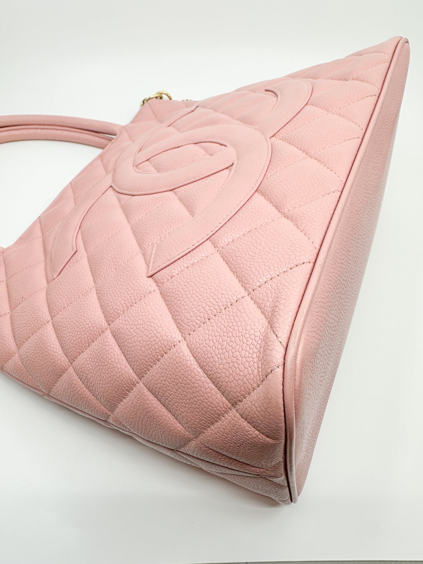 Chanel Medallion Tote in Sakura Pink (Rare Color)