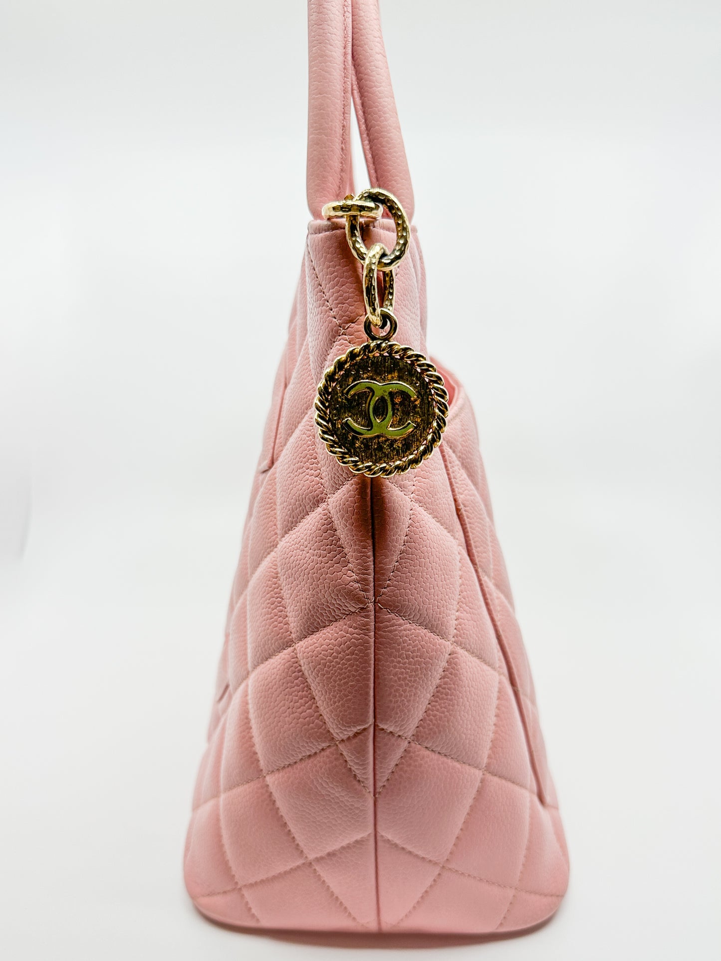 Chanel Medallion Tote in Sakura Pink (Rare Color)