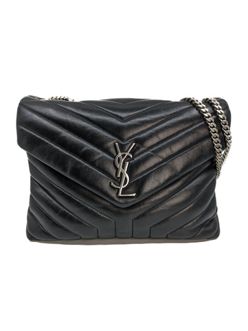 YSL LouLou SHW Medium Black