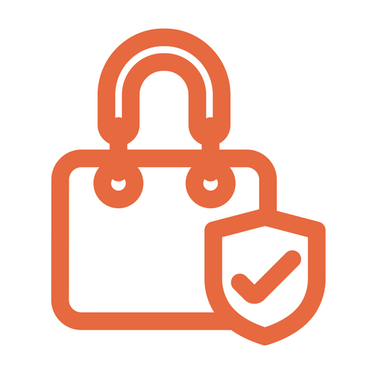 Icon showing authenticated handbag