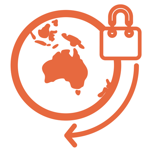 Icon showing worldwide shipping