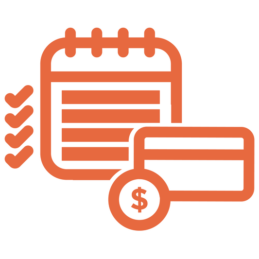 Icon showing various payment methods