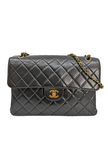 Super Rare Vintage Chanel Jumbo Double Sided Flaps 24K Gold Hardware