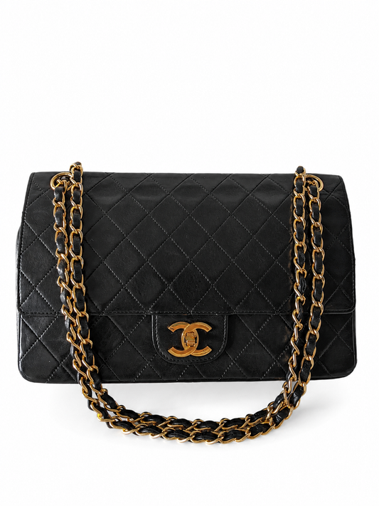 Rare Vintage Chanel CF Medium Lambskin 24K Gold Hardware