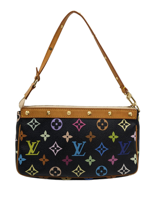 Vintage Louis Vuitton Pochette Murakami Black Multicolor