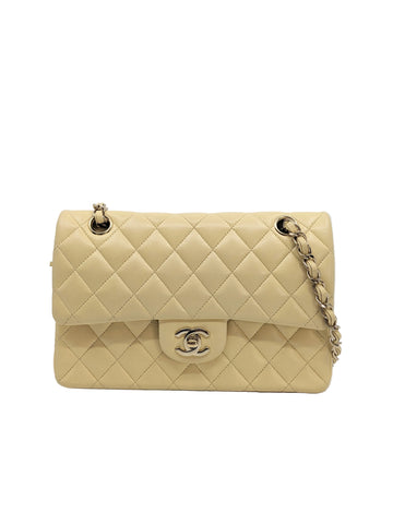 Chanel Classic Flap Small Pastel Yellow Gold Hardware