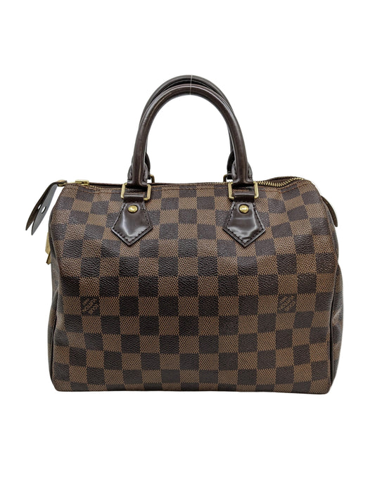 Louis Vuitton Ebene Damier Speedy 25 Gold Hardware