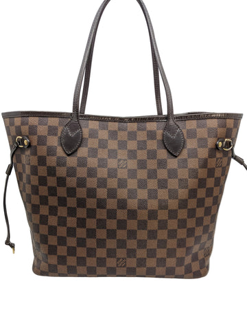 LV Neverful Damier MM Red Lining