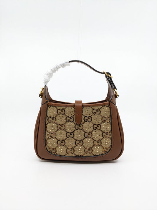 Brand New Full Box Gucci Mini Jackie 1961 Crystal Handbag I039