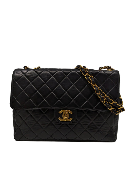 Rare Vintage Chanel CF Jumbo 24K Gold Hardware