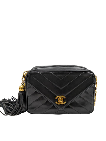 Rare Vintage Chanel Mini Camera Bag 24K Gold Hardware