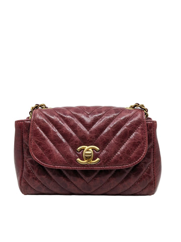 Chanel Mini Hampton Crossbody Bag Gold Hardware