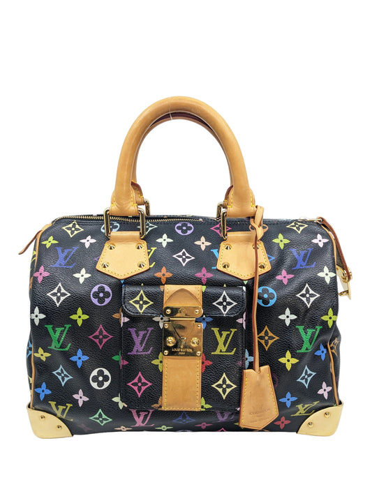Vintage Louis Vuitton x Murakami Black Speedy 30