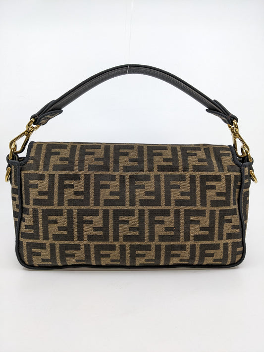 Fendi Baguette Medium Canvas Gold Hardware