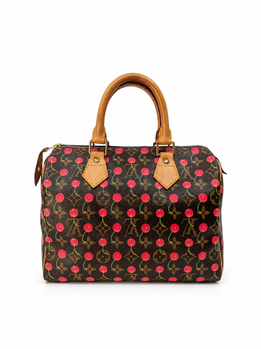 Vintage Louis Vuitton x Murakami Cherry Speedy 25