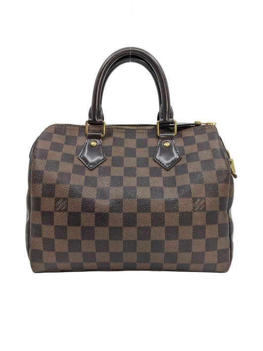 Louis Vuitton Ebene Damier Speedy 25 Gold Hardware