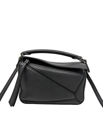 Loewe Puzzle Mini Black Silver Hardware