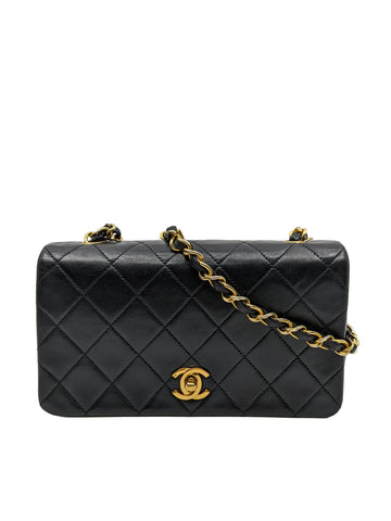 Rare Vintage Chanel Mini Rectangle 24K Gold Hardware