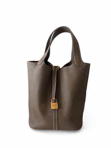 Hermes Picotin 22 Etoupe Gold Hardware